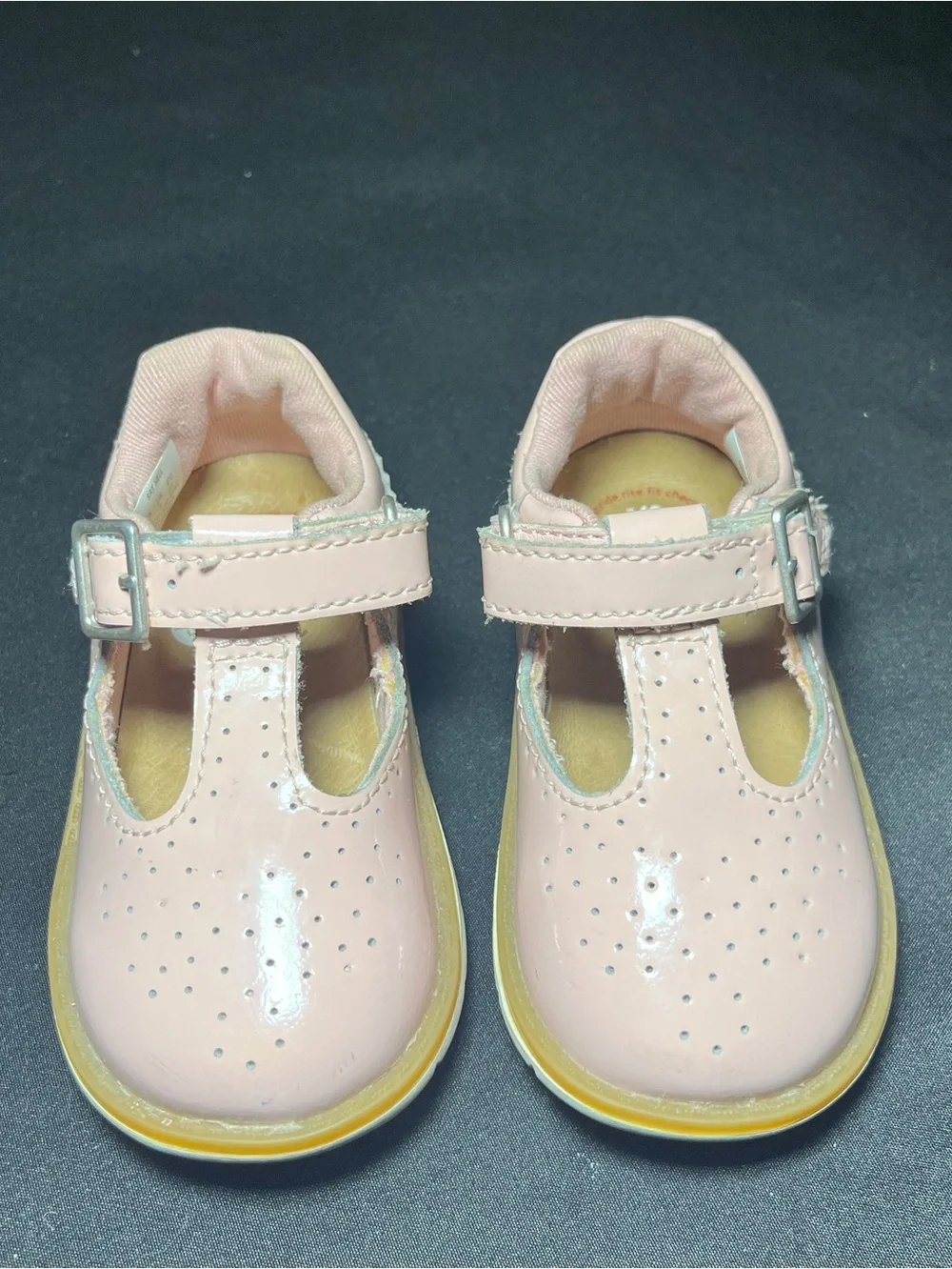 Stride Rite Pink Patent Mary Jane Shoes with Buckle Size 5